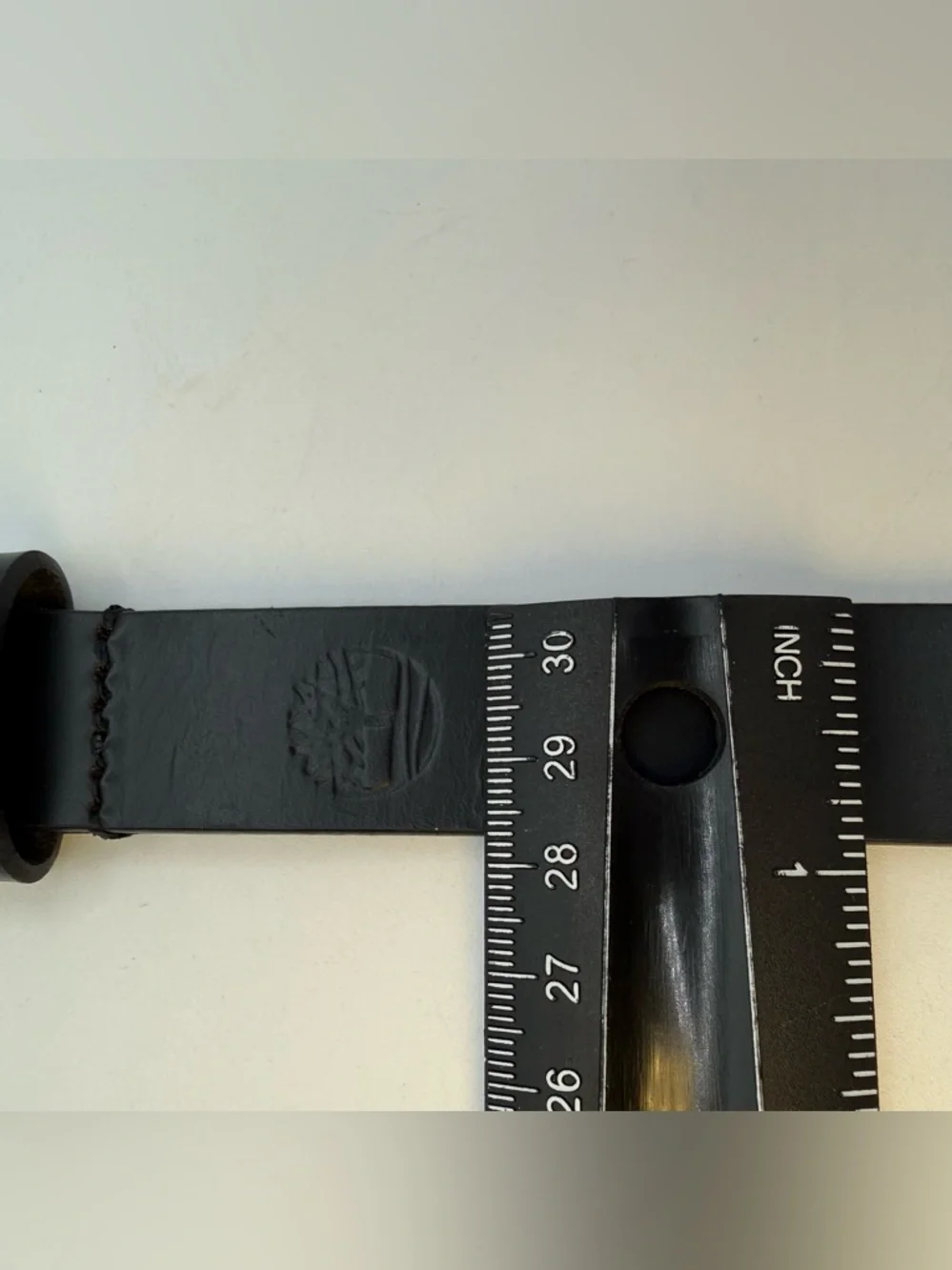 Timberland Genuine Leather Black Belt Antique Brass Buckle Size XL India
